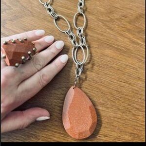 Vintage Jan Michaels Goldstone Set